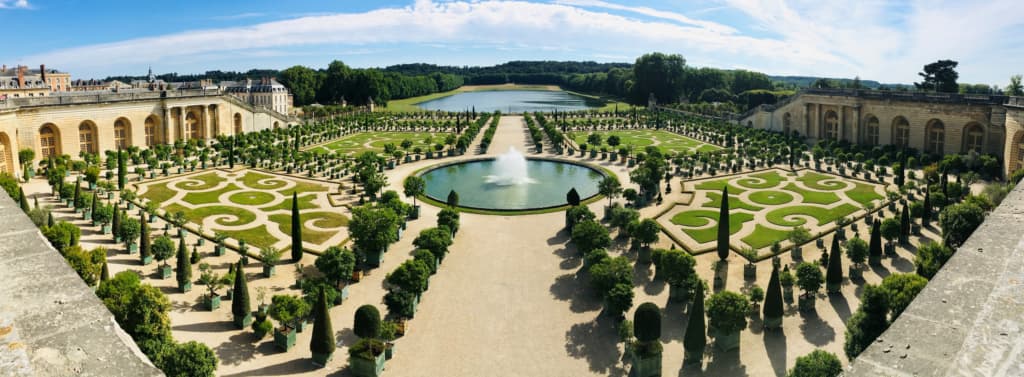 The gardens at Versailles, Paris