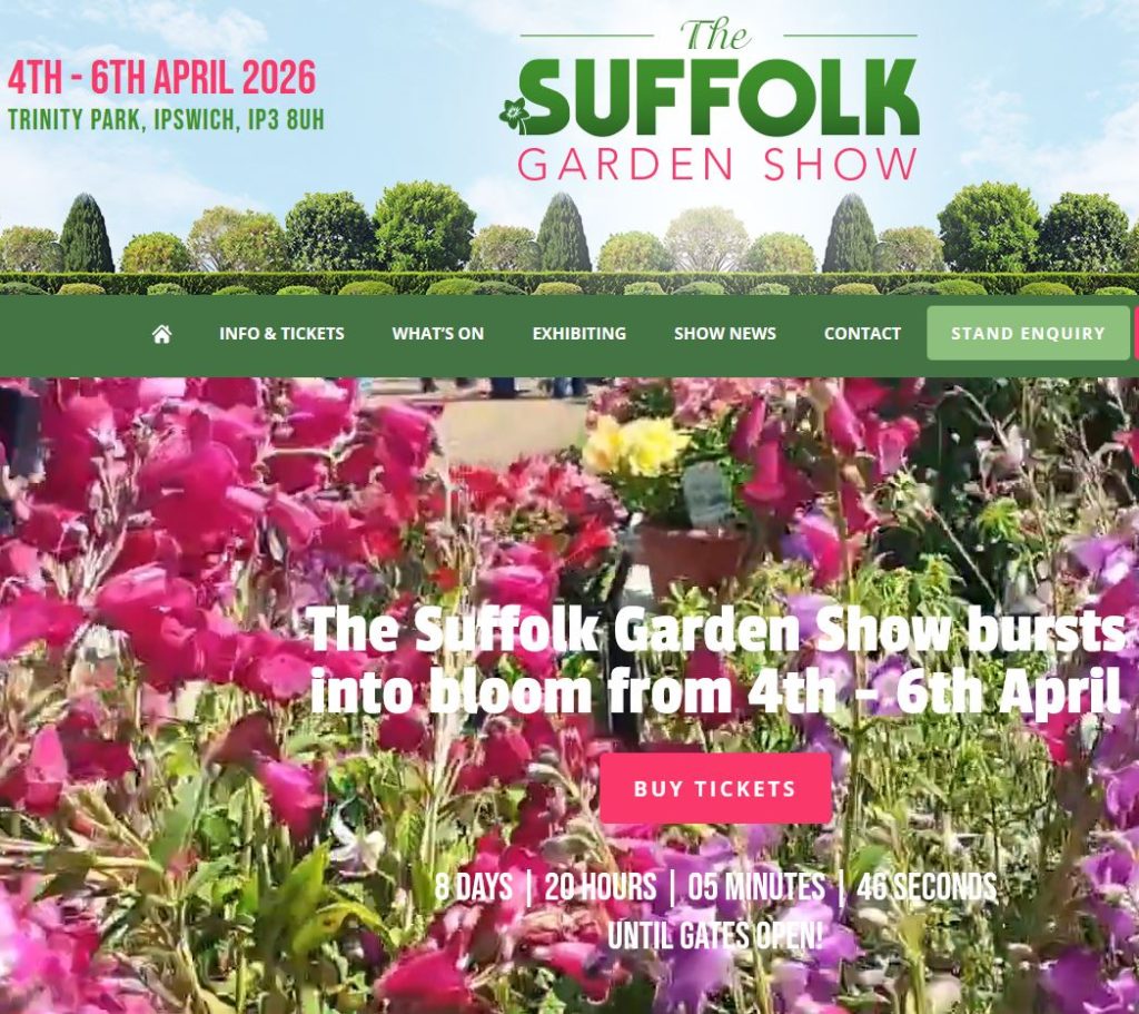 The Suffolk Garden Show bursts into bloom from 4th - 6th April
